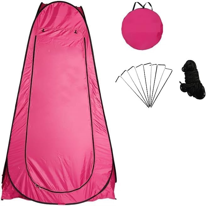 Portable Instant Camping Pop Up Tent - Camping Beach Shade Outdoor Setup for Privacy Shower, Toilet for Family Camping Hiking & Traveling Tent with Bag