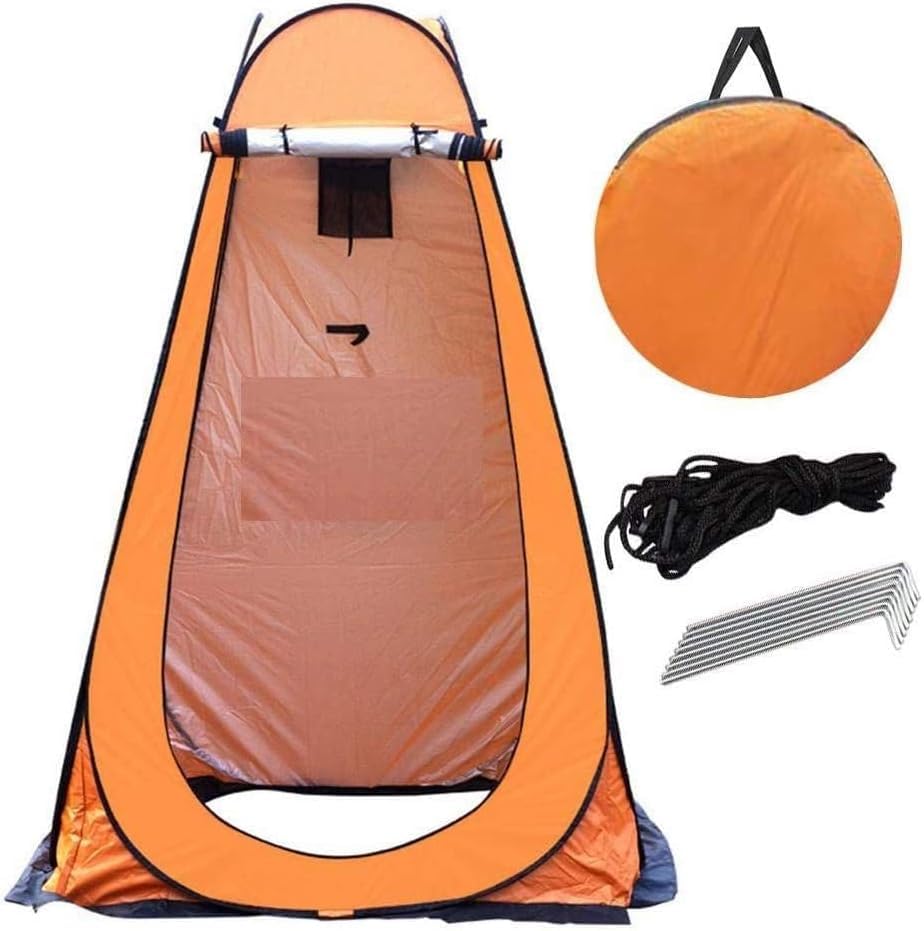 Portable Instant Camping Pop Up Tent - Camping Beach Shade Outdoor Setup for Privacy Shower, Toilet for Family Camping Hiking & Traveling Tent with Bag