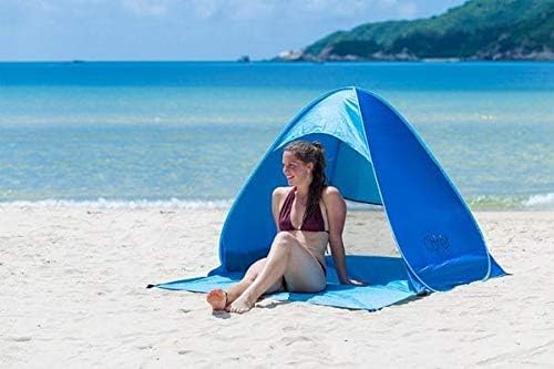 Pop Up Beach Tent, UPF 50+ for UV Sun Protection Camping Tent, Waterproof Beach Umbrella for Family Portable Sun Shades for Outdoor Patio, Fishing, Picnic,Pool Parties