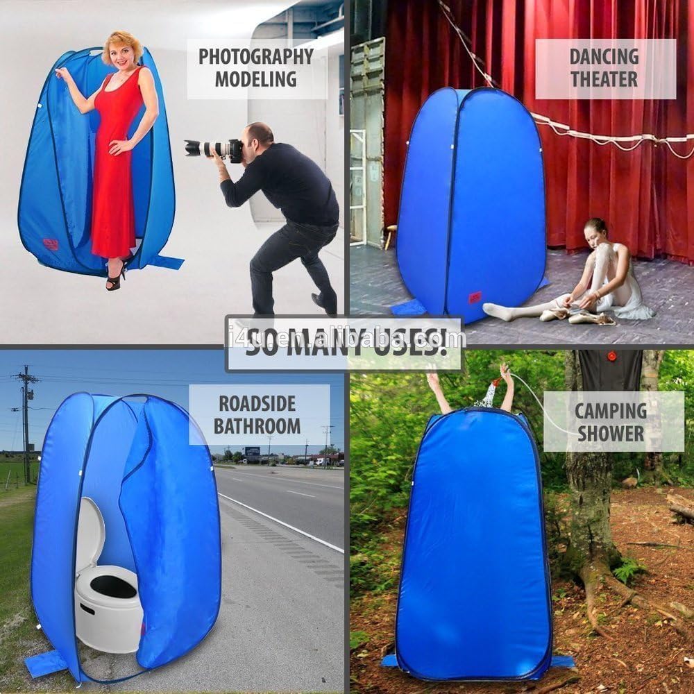Portable Instant Camping Pop Up Tent - Camping Beach Shade Outdoor Setup for Privacy Shower, Toilet for Family Camping Hiking & Traveling Tent with Bag