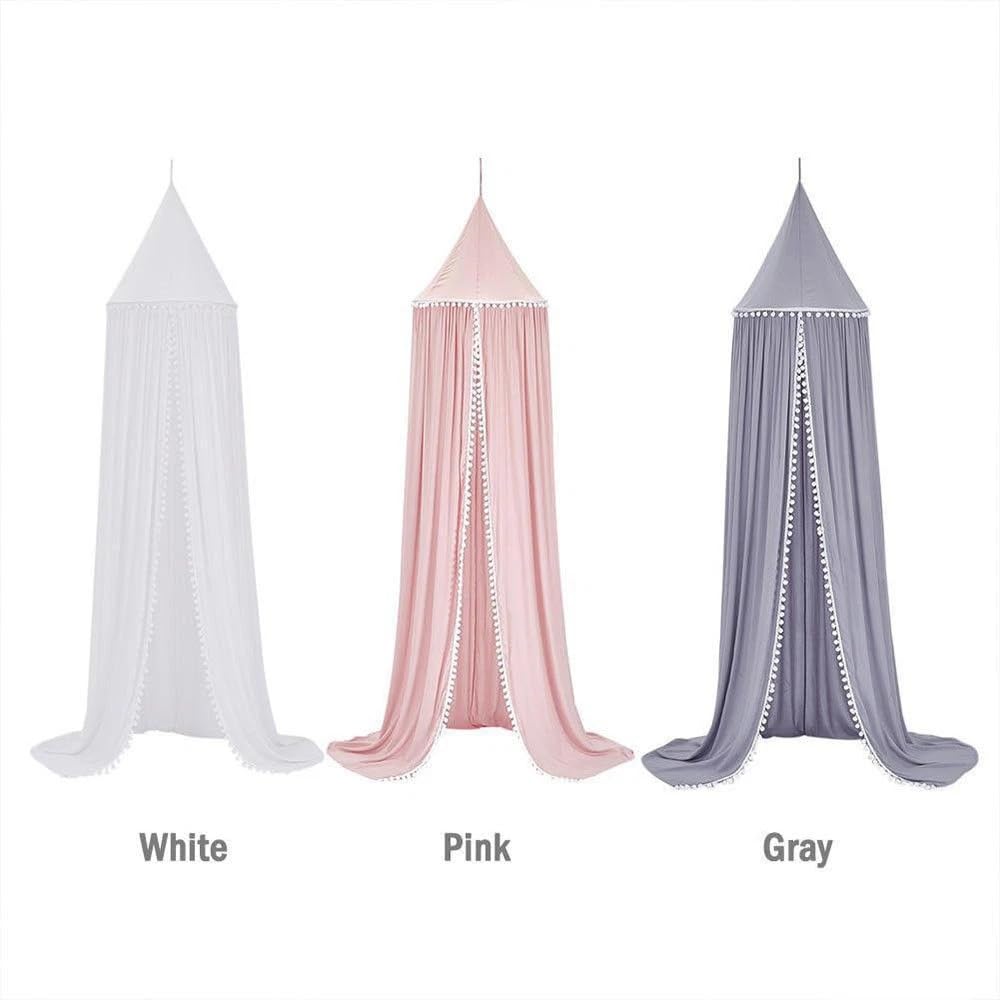 HYGRAD BUILT TO SURVIVE Durable Kids Bedroom Canopy Tent, Round Princess Dome Canopy Hanging Netting for Children Reading Nook Room, Nursery Decor, Mosquito Net Protection