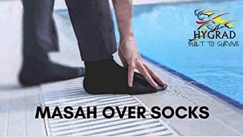 HYGRAD BUILT TO SURVIVE Waterproof Outdoor Socks Insulated Thermalinter Outdoor Activity And Wudhu Socks, Wipe Over Ablution Sharia Compliant - Black
