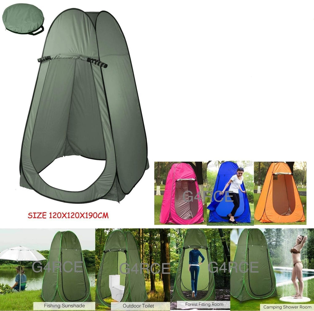 Portable Instant Camping Pop Up Tent - Camping Beach Shade Outdoor Setup for Privacy Shower, Toilet for Family Camping Hiking & Traveling Tent with Bag