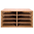 Bamboo A4 File Organizer with 8 slots
