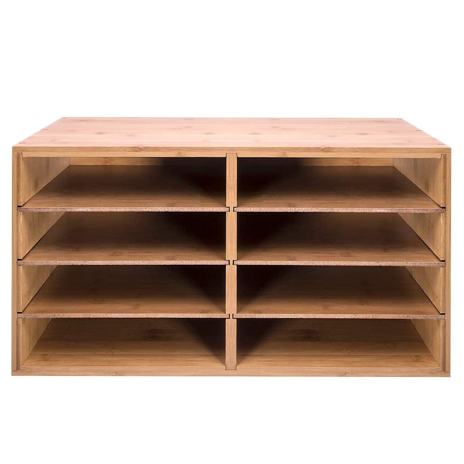 Bamboo A4 File Organizer with 8 slots