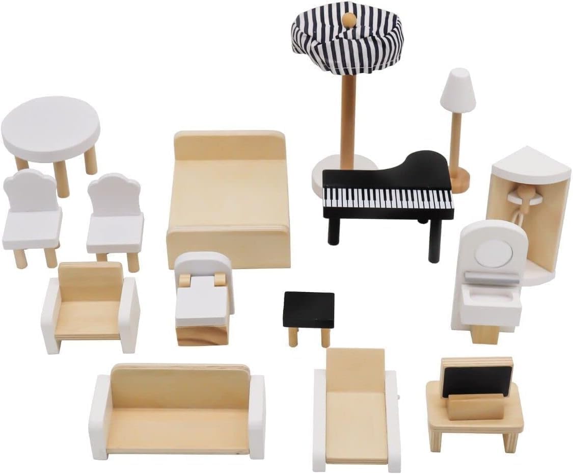 Wooden Dollhouse Design 1 - room detail