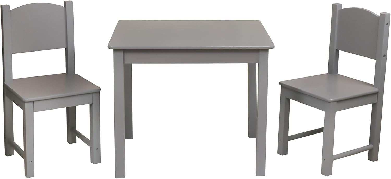Kids Table and Chair Set Grey - full set