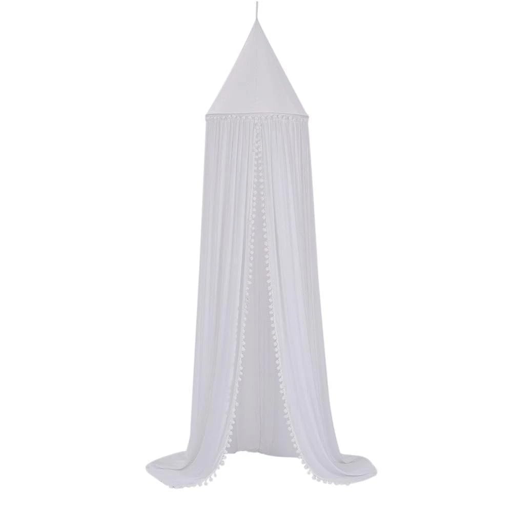 HYGRAD BUILT TO SURVIVE Durable Kids Bedroom Canopy Tent, Round Princess Dome Canopy Hanging Netting for Children Reading Nook Room, Nursery Decor, Mosquito Net Protection