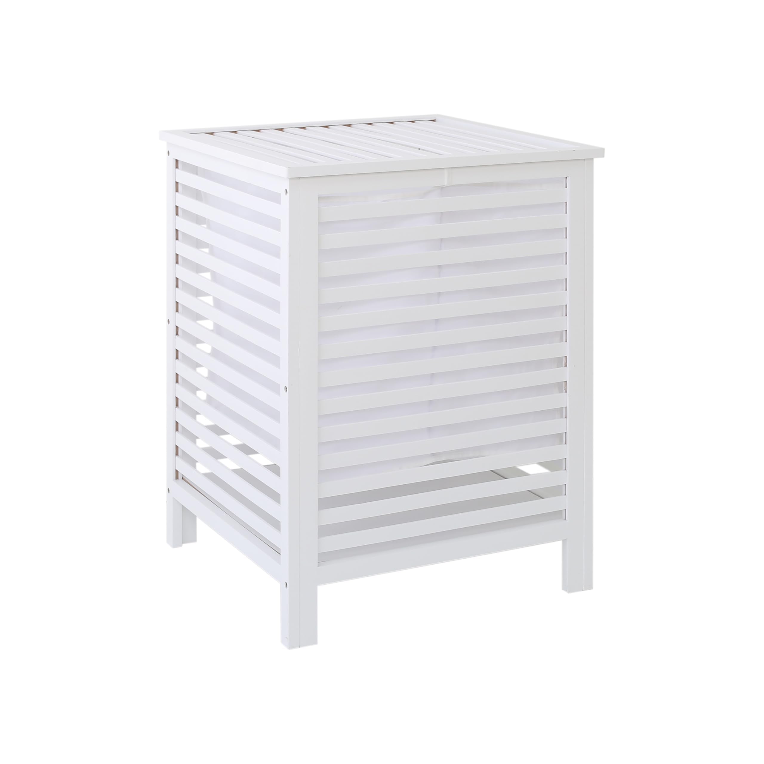 Extra Large 120L Bamboo Double Laundry Hamper with Lid – 2-Section Clothes Sorter with Removable Liner Bags