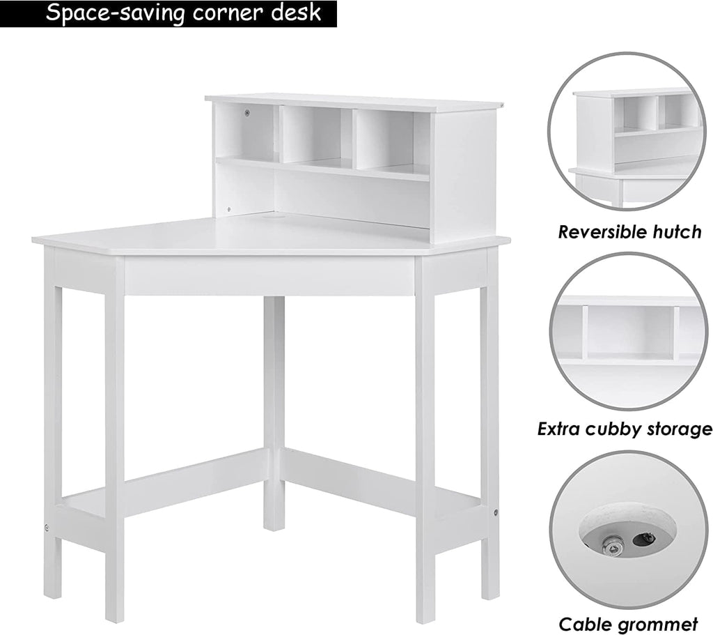 HYGRAD BUILT TO SURVIVE Wooden Study Desk Chair Set for Kids, Writing Desk with Storage Cabinet – Computer and Gaming Workstation Table with Drawers for Bedroom, Study Room, Homeschool