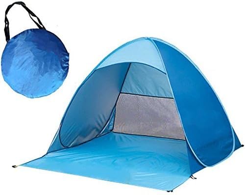 Pop Up Beach Tent, UPF 50+ for UV Sun Protection Camping Tent, Waterproof Beach Umbrella for Family Portable Sun Shades for Outdoor Patio, Fishing, Picnic,Pool Parties