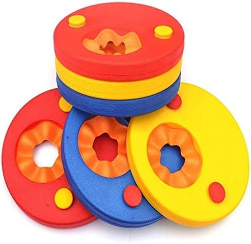 6 Pcs Set Swim Discs Eva Foam Arm Bands Float Rings for Baby and Kids Pool, Beach Swimming Discs