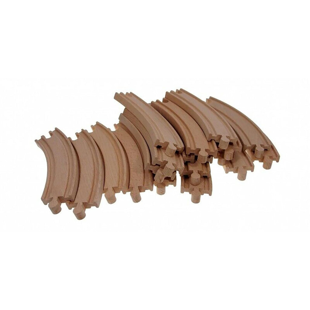 100 PCS Wooden Train Set -Premium Wood Train Tracks & Trains Toys for Toddlers 3,4,5 Years Old, Expandable Train Toys Railway Kits for Girls Boys, Fit All Major Bands Train Tracks Set
