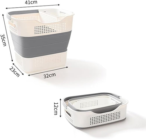 43L Collapsible Laundry Hamper – Foldable Portable Basket with Non-Slip Handles | HYGRAD Built to Survive