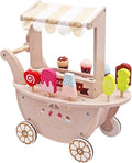 Wooden Ice Cream Cart Toys for Kids, Toddlers Pretend Play Food Truck, Gift for Girls and Boys 3 Years & Up