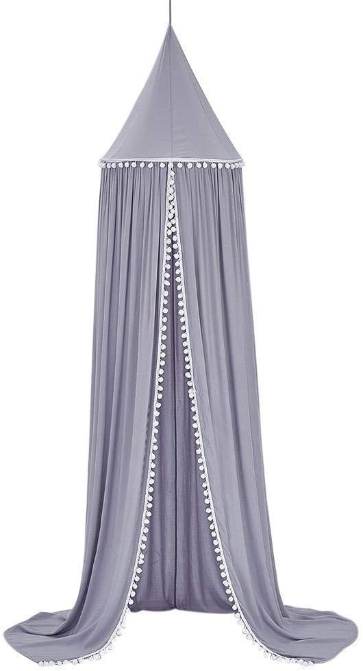 HYGRAD BUILT TO SURVIVE Durable Kids Bedroom Canopy Tent, Round Princess Dome Canopy Hanging Netting for Children Reading Nook Room, Nursery Decor, Mosquito Net Protection