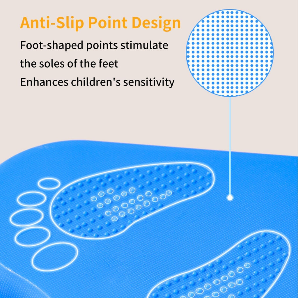 Stepping Stones For Kids, Set Of 11, Montessori Indoor and Outdoor Balance Stepping Stones, Promotes Coordination, Balanced Strength Child Safe Rubber, Sports, Non-Slip Edges