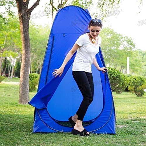 Portable Instant Camping Pop Up Tent - Camping Beach Shade Outdoor Setup for Privacy Shower, Toilet for Family Camping Hiking & Traveling Tent with Bag