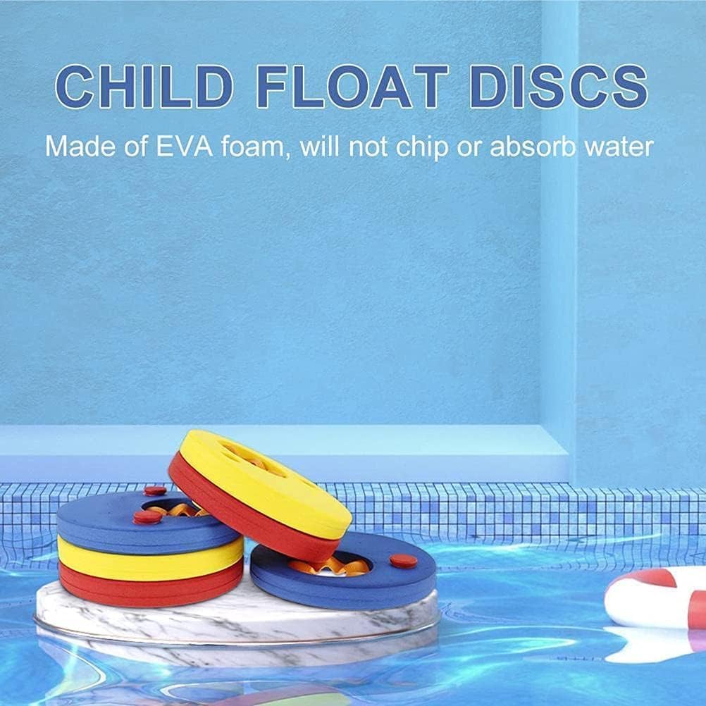 6 Pcs Set Swim Discs Eva Foam Arm Bands Float Rings for Baby and Kids Pool, Beach Swimming Discs