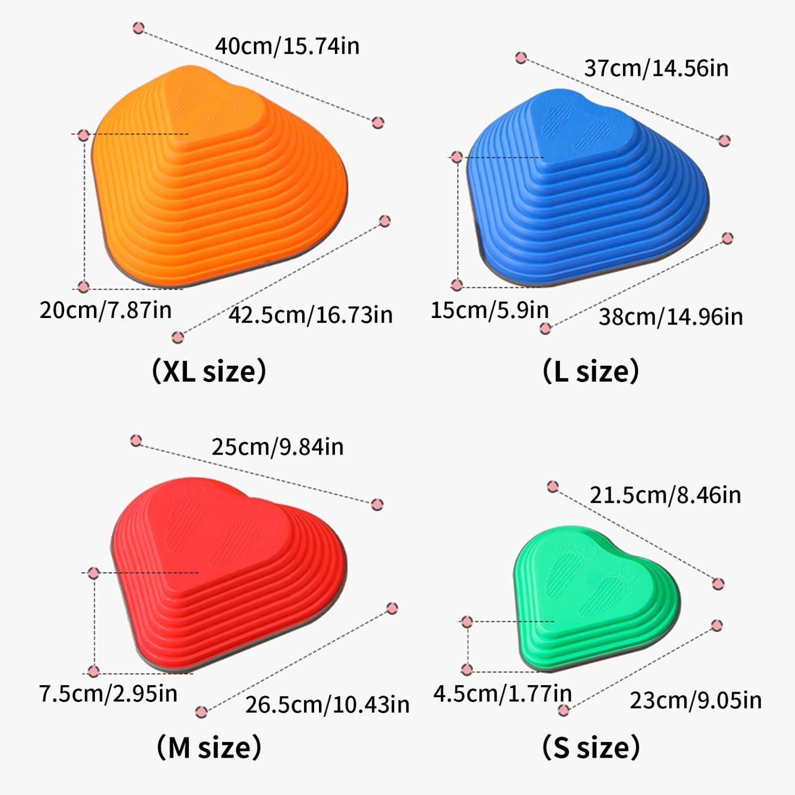 Stepping Stones For Kids, Set Of 11, Montessori Indoor and Outdoor Balance Stepping Stones, Promotes Coordination, Balanced Strength Child Safe Rubber, Sports, Non-Slip Edges